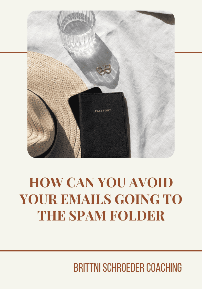 How can you avoid your emails going to the spam folder