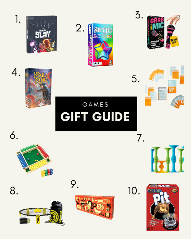 GAMES GIFT GUIDE