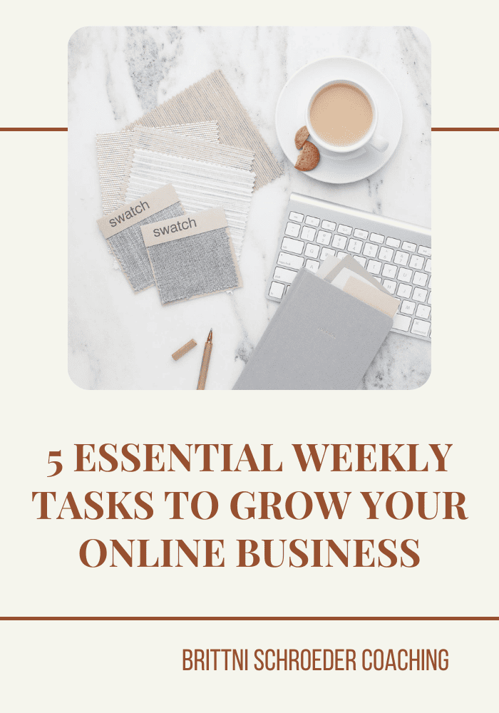 5 Essential Weekly Tasks to Grow Your Online Business