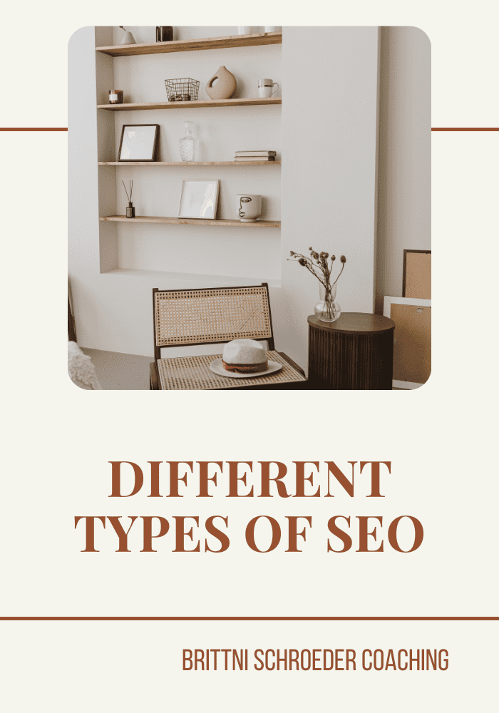 DIFFERENT TYPES OF SEO