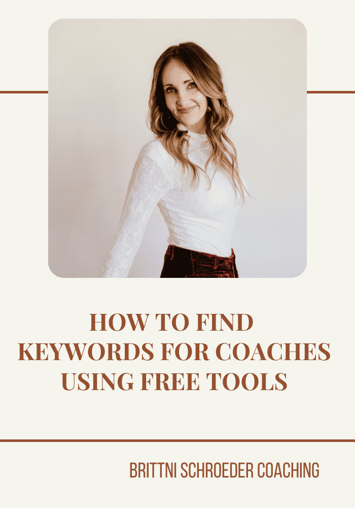 HOW TO FIND KEYWORDS FOR COACHES USING FREE TOOLS
