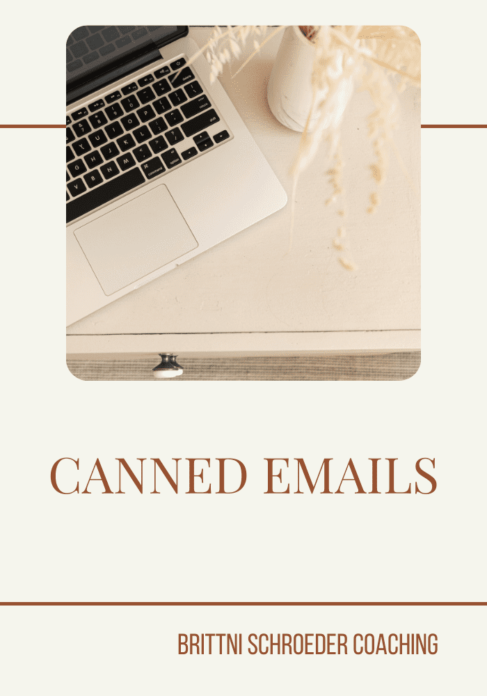 CANNED EMAILS