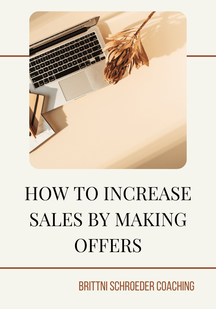 How to Increase Sales by Making Offers